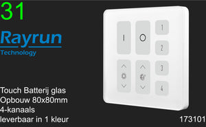 Rayrun-Batterij-Glas-switch-Casambi-Ca9